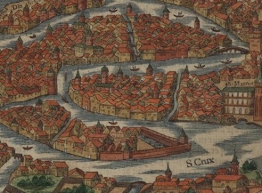 Une carte de Venise en 1550